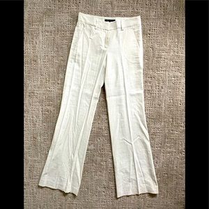 THEORY linen blend straight leg flare pants. Size 0